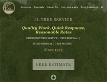 Tablet Screenshot of jltreeservice.com